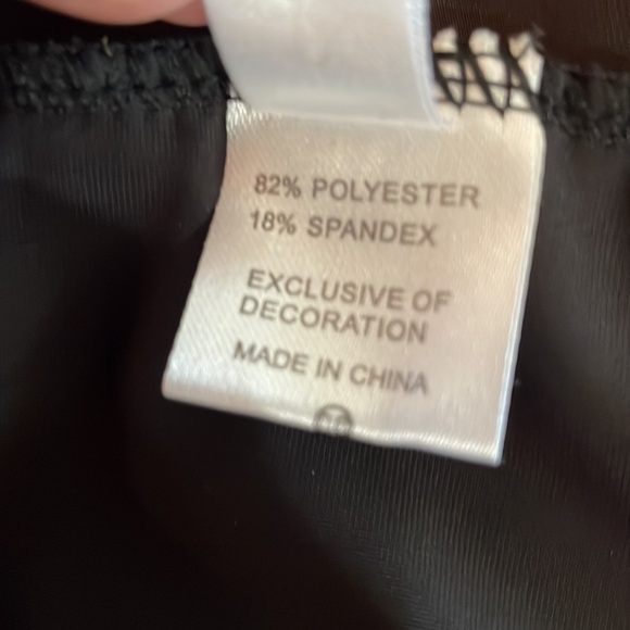 Women’s Plus Size 1X Black Swim Shorts Bottoms NWOT - Picture 4 of 5